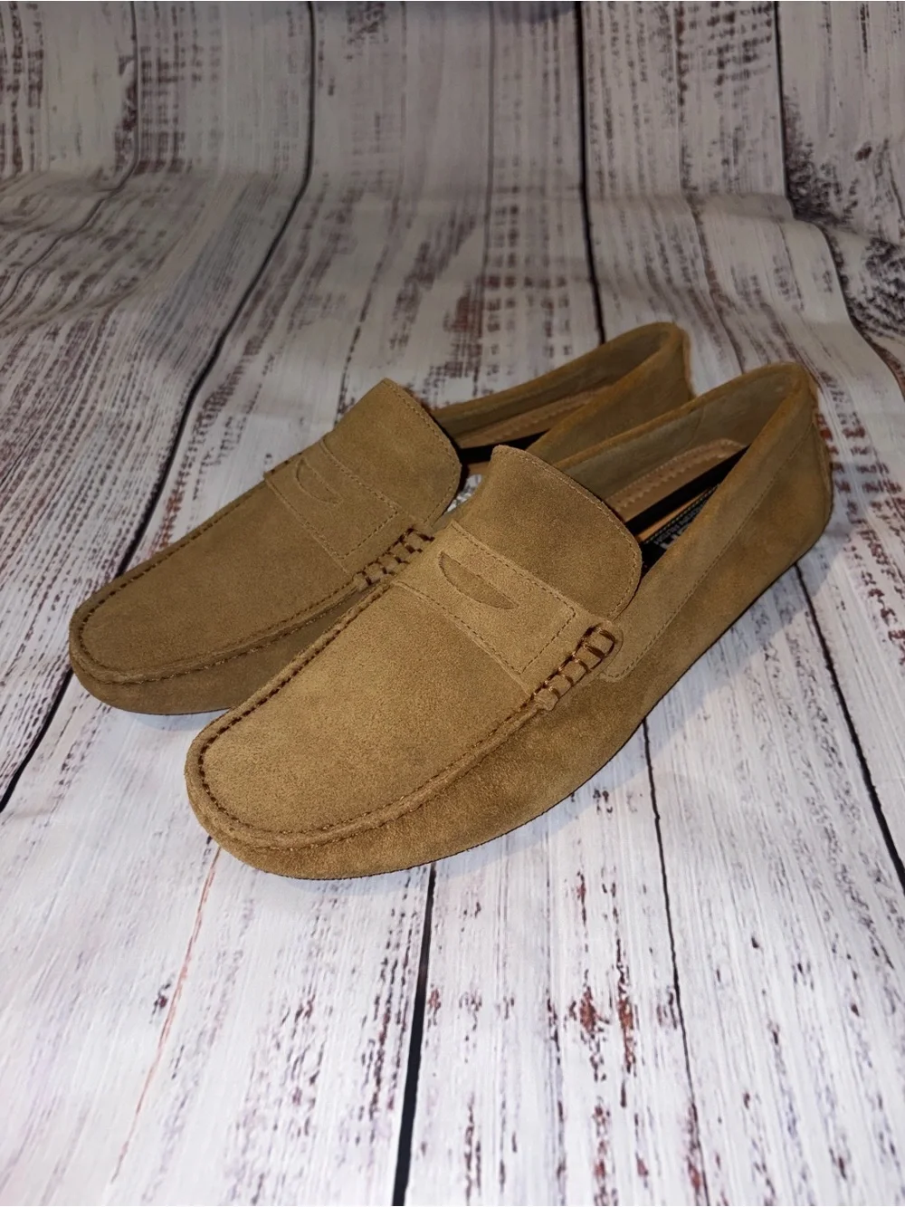 Gordon Rush Men's Suede Loafers in Tan Brown Size 9 NWOT
